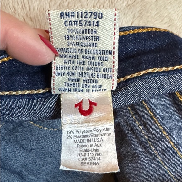 Like New! True Religion Serena Indigo Women's Stretch Super Skinny Jeans sz 29 - Picture 12 of 14